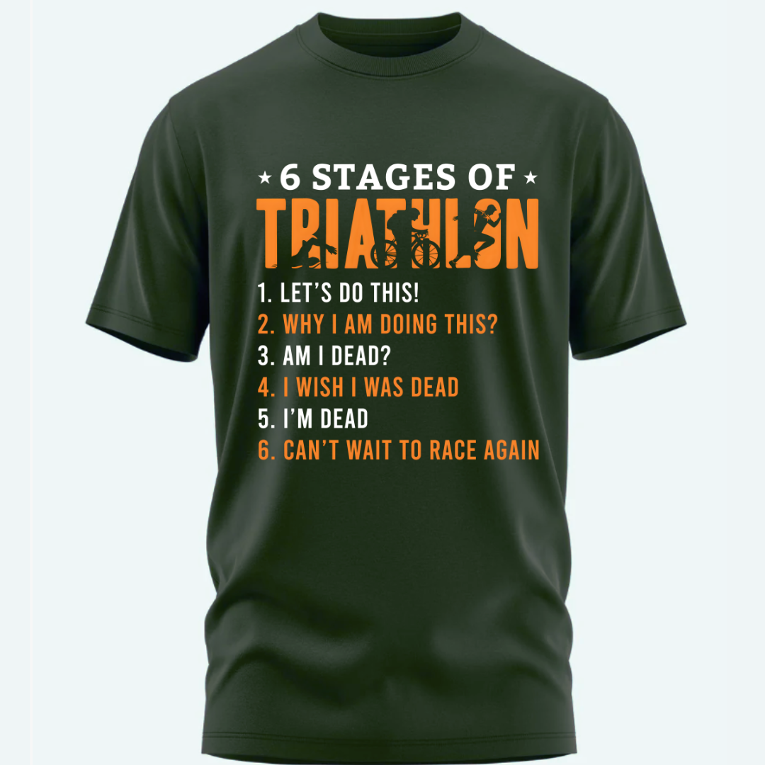 Triathlon: 6 Stages Of Triathlon Classic T-Shirt