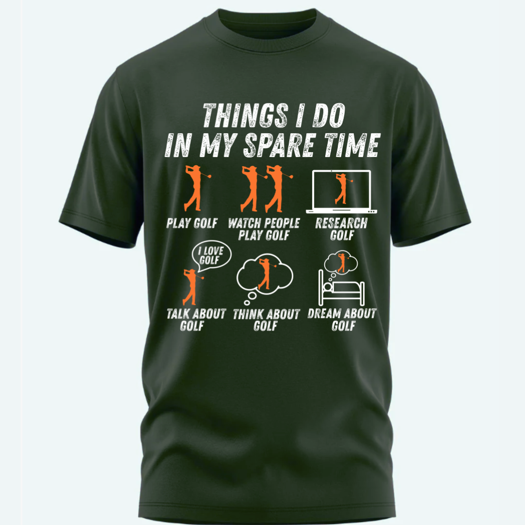 Golf: Things I Do In My Spare Time Funny classic T-Shirt