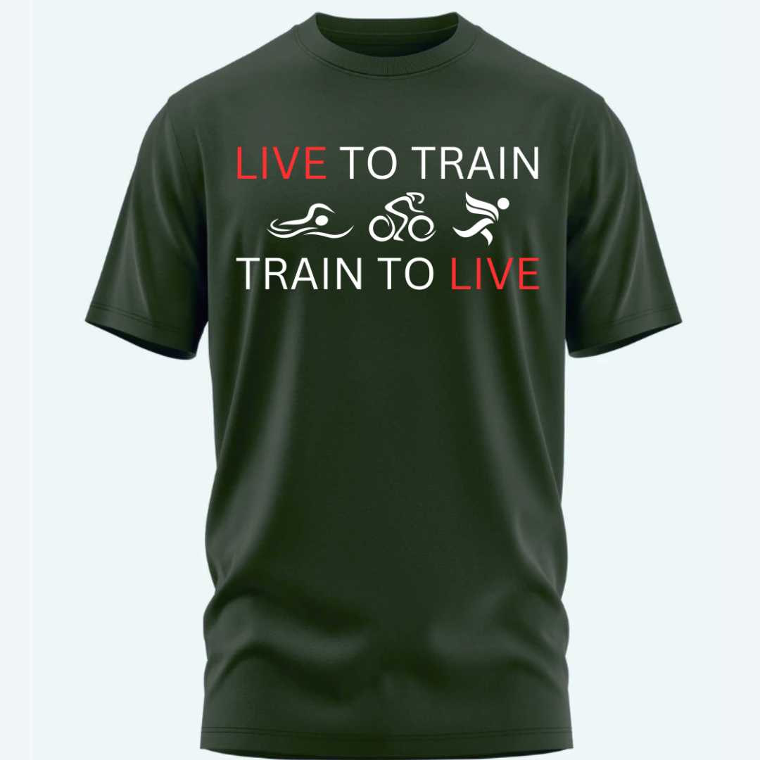 Triathlete's Creed: Live to Train, Train to Live Classic T-Shirt