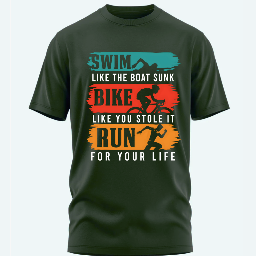 Triathlete's Anthem: Swim, Ride, Run Classic T-Shirt