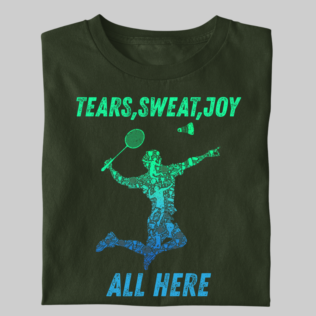 Badminton: Tears, Sweat, Joy 'All Here' Unisex Classic T-Shirt