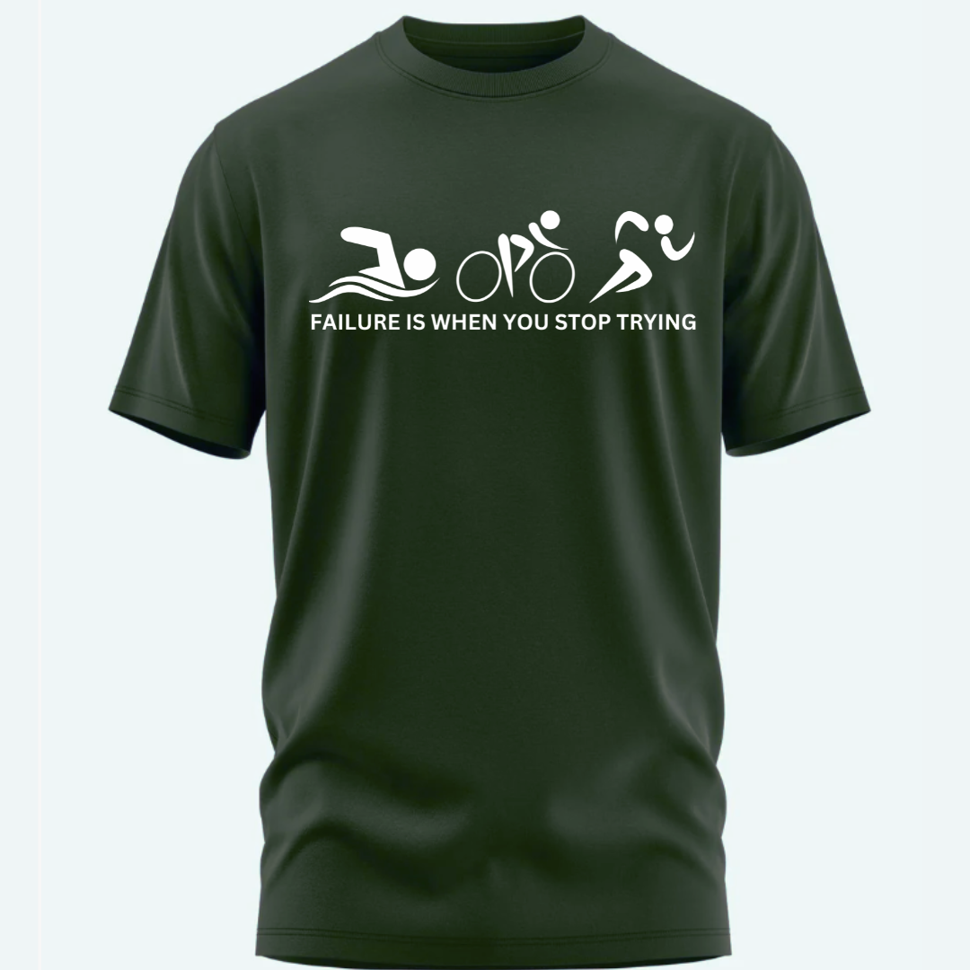 Triathlete: Failure is When You Stop Trying Classic T-Shirt