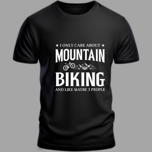 Cycling: Mountain Biking Priority Classic Black T-Shirt