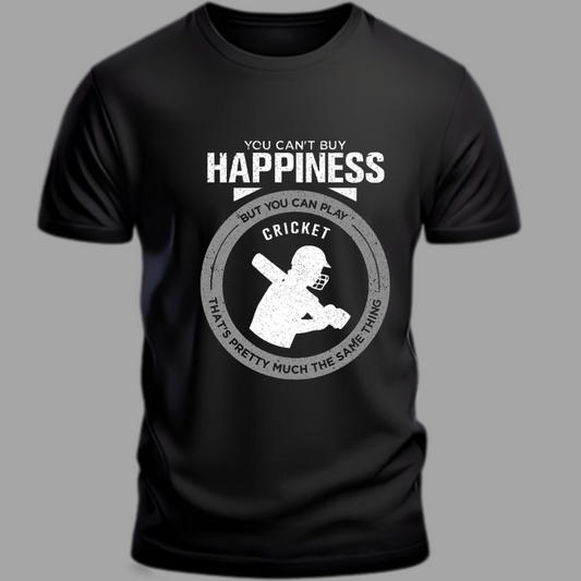 Cricket: Can't Buy Happiness, But You Can Play Cricket T-Shirt