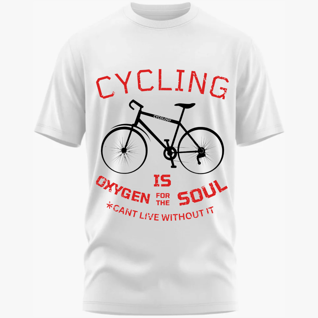 Cycling: "Oxygen for the Soul - Can't Live Without It" Classic White T-Shirt
