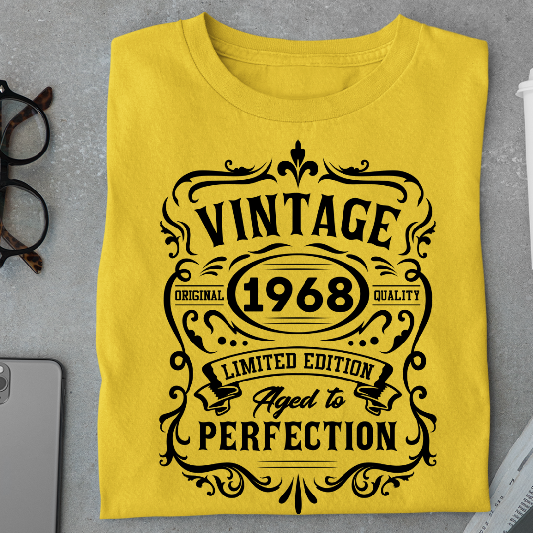 Birthday:Vintage 1968, Aged To Perfection Classic T-Shirt