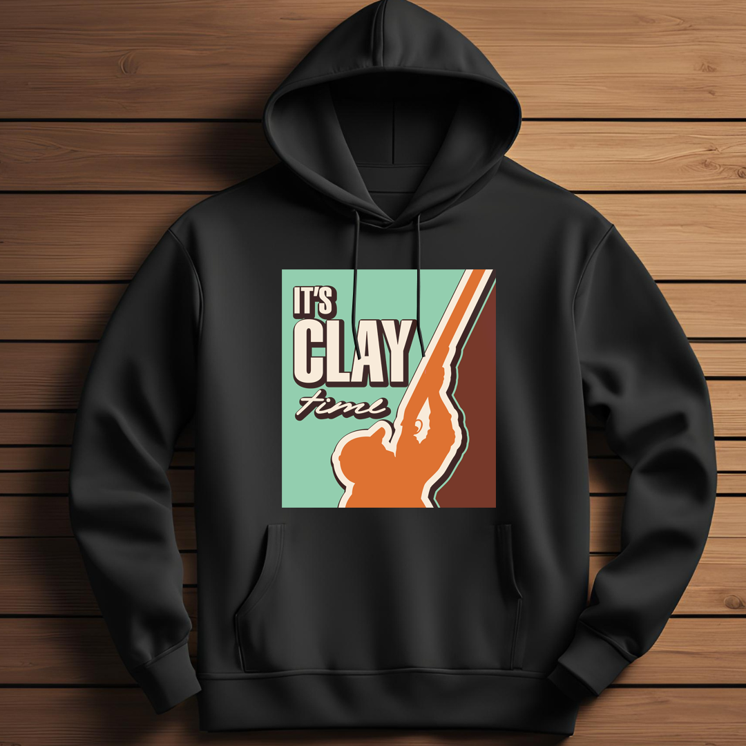 Shooting It's Clay Time Classic Pull Over Hoodie