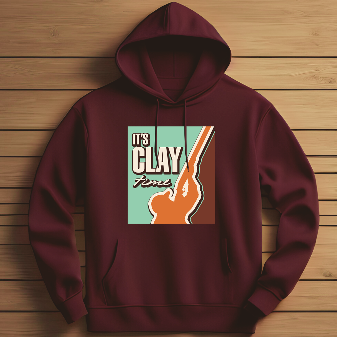 Shooting It's Clay Time Classic Pull Over Hoodie