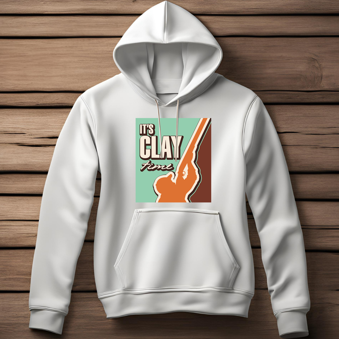 Shooting It's Clay Time Classic Pull Over Hoodie