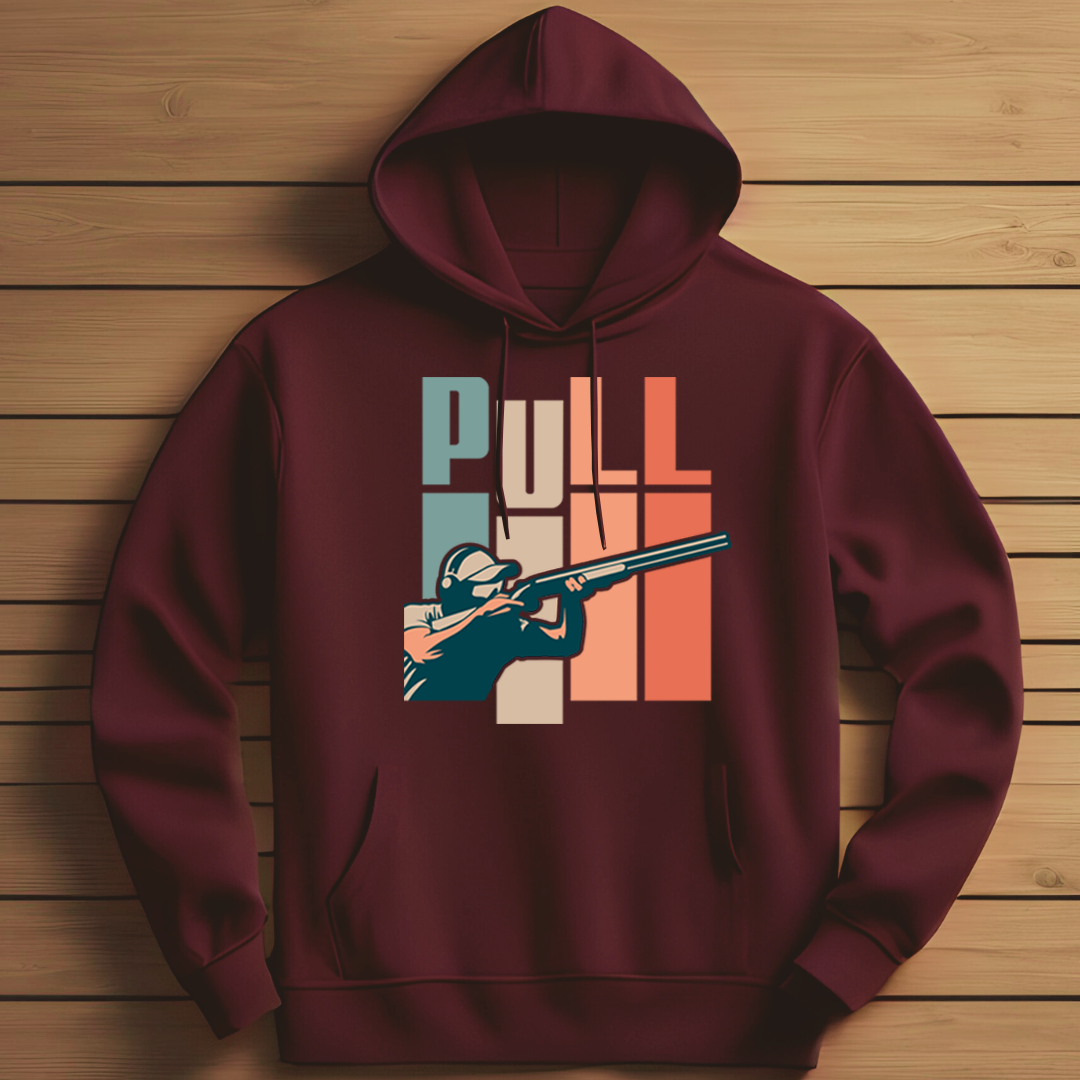 Shooting Pull Retro Classic Pull Over Hoodie