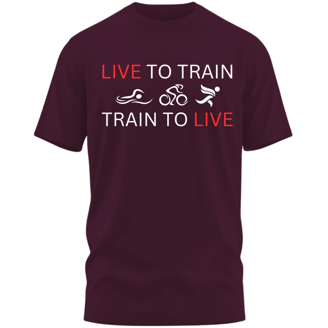 Triathlete's Creed: Live to Train, Train to Live Classic T-Shirt