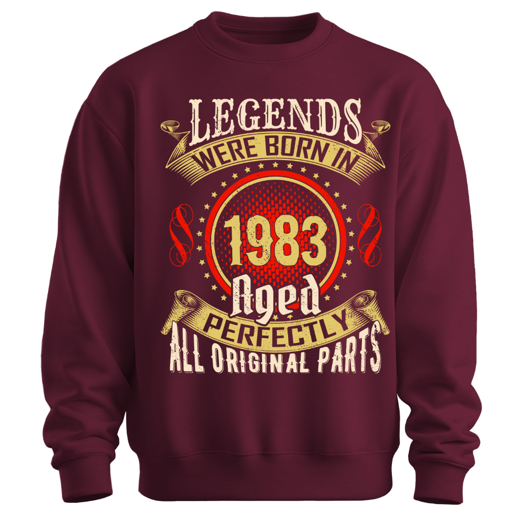 Legends were Born in 1983 Classic Unisex Sweatshirt