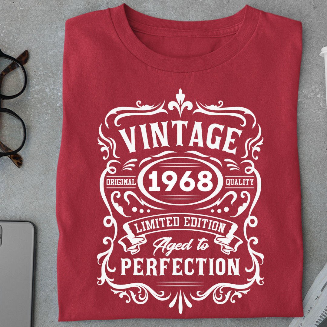Birthday:Vintage 1968, Aged To Perfection Classic T-Shirt