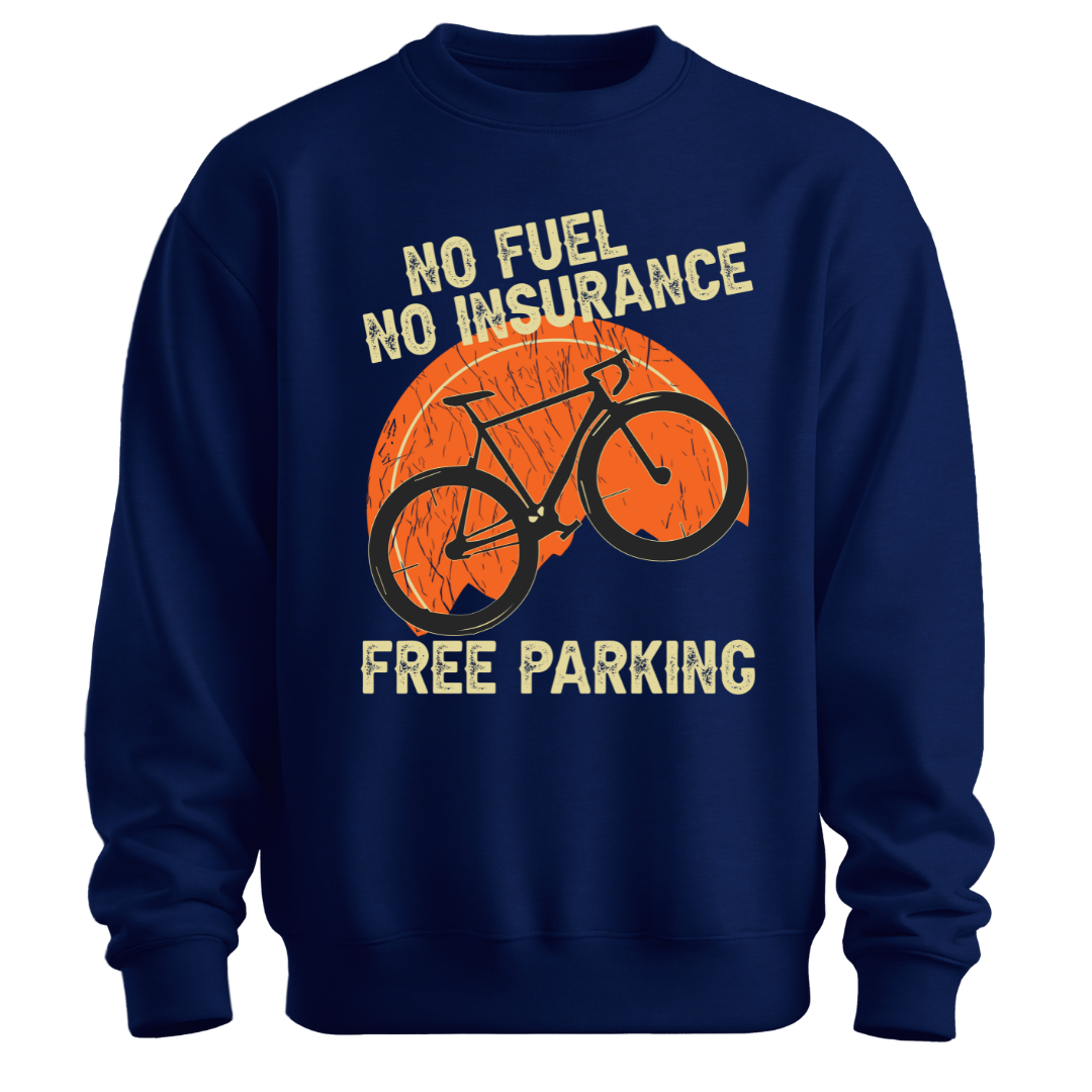 Cycling: No Limits, Fuel-Free Freedom Classic Unisex Sweatshirt