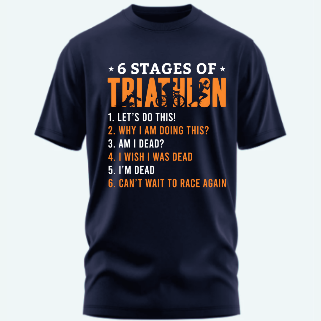 Triathlon: 6 Stages Of Triathlon Classic T-Shirt