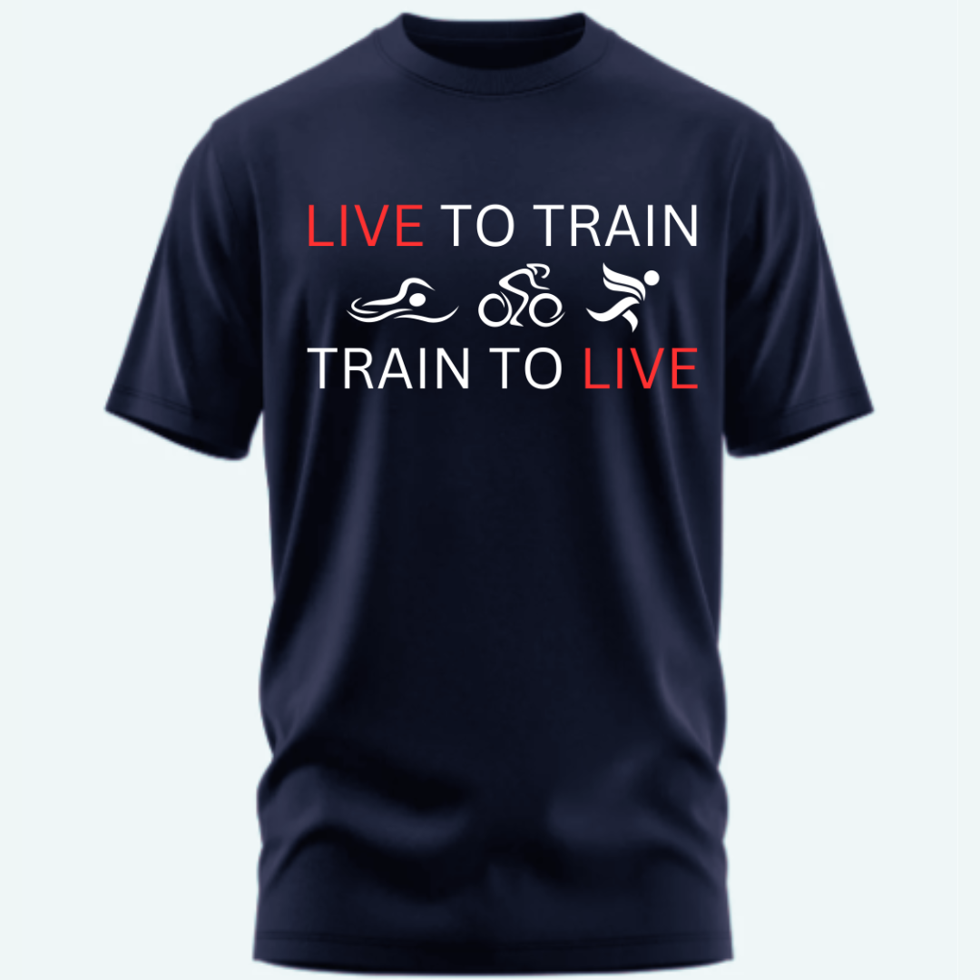 Triathlete's Creed: Live to Train, Train to Live Classic T-Shirt