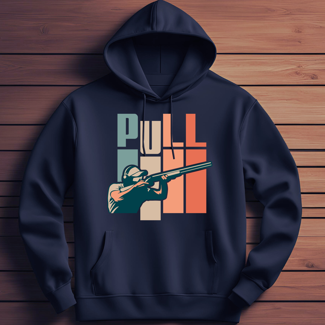 Shooting Pull Retro Classic Pull Over Hoodie