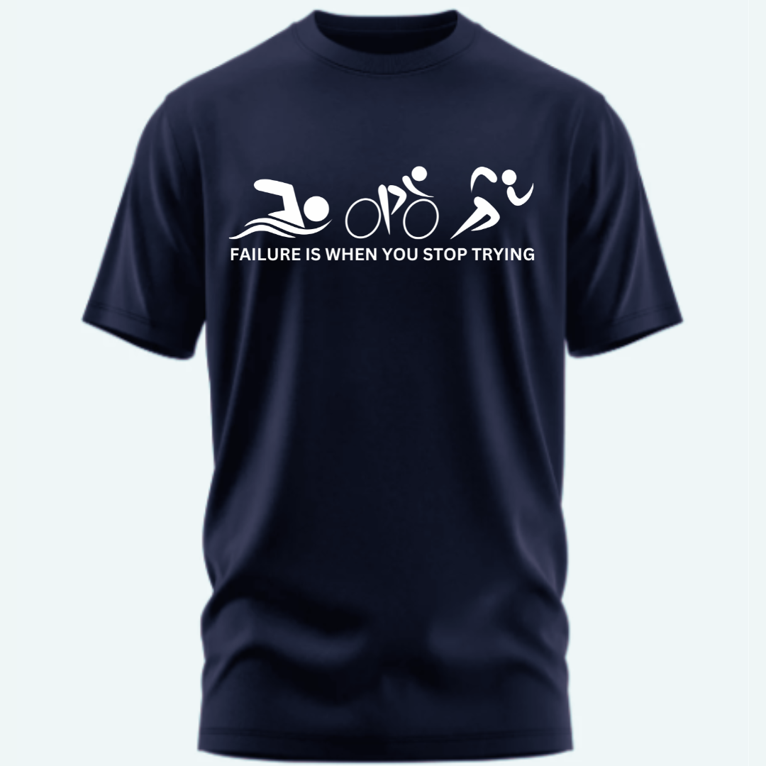 Triathlete: Failure is When You Stop Trying Classic T-Shirt