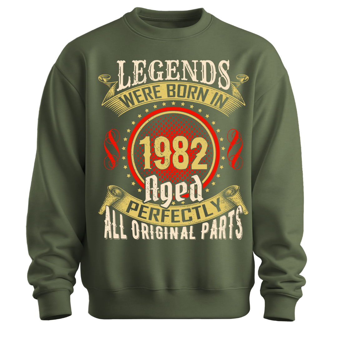 Legends were Born in 1982 Classic Unisex Sweatshirt