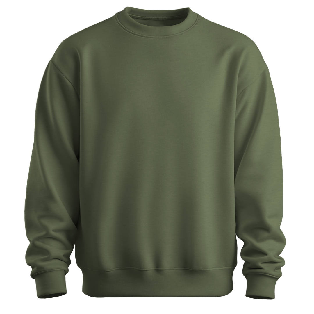 Olive Green Unisex Winter SweatShirt