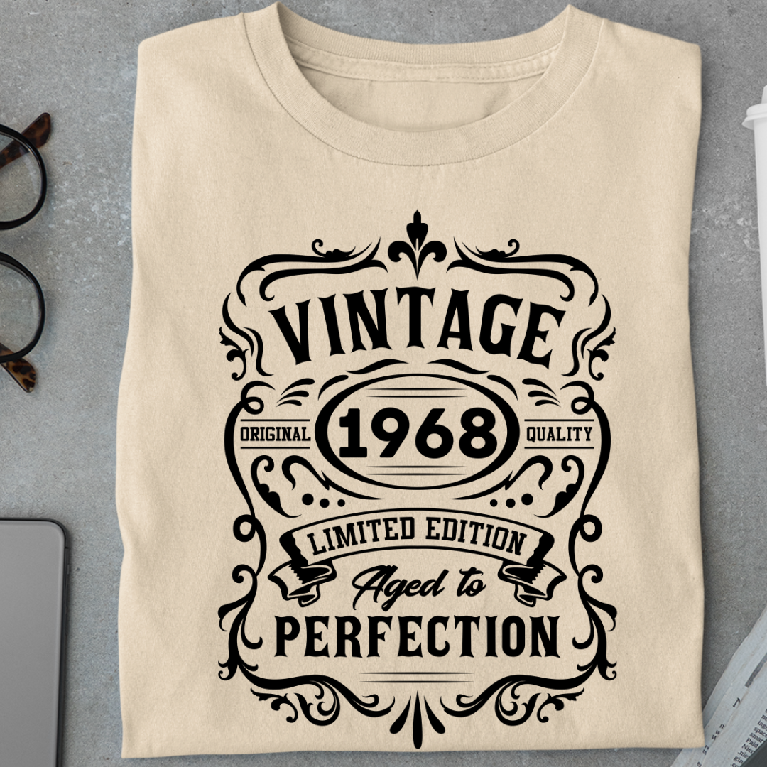 Birthday:Vintage 1968, Aged To Perfection Classic T-Shirt