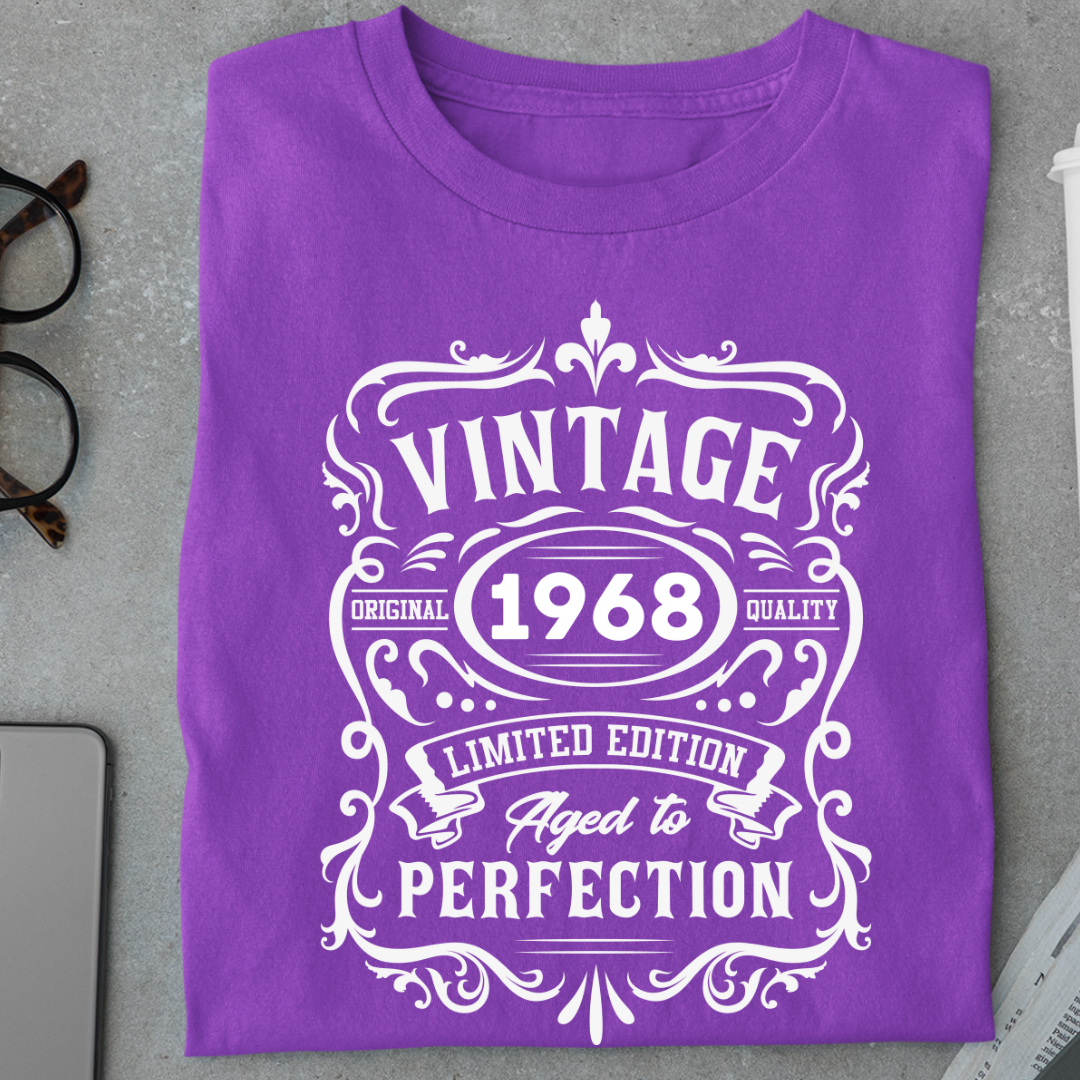 Birthday:Vintage 1968, Aged To Perfection Classic T-Shirt