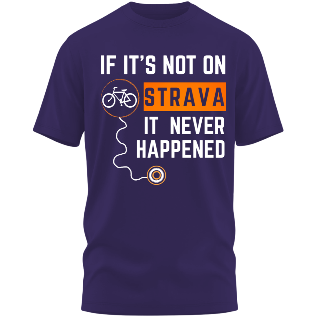 Cycling: If Not On Strava It Never Happened Classic T-Shirt