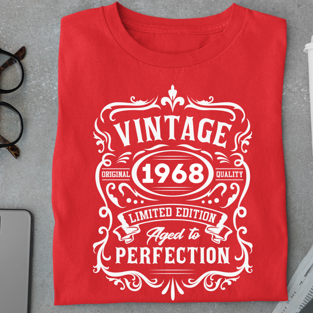 Birthday:Vintage 1968, Aged To Perfection Classic T-Shirt