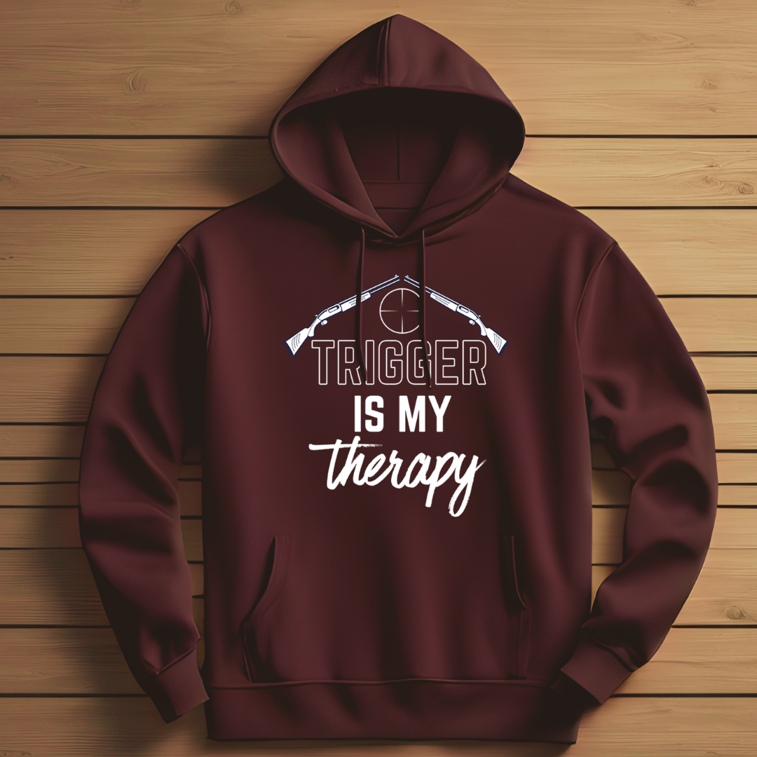 Shooting: Trigger Is My Therapy Unisex Classic Pullover Hoodie