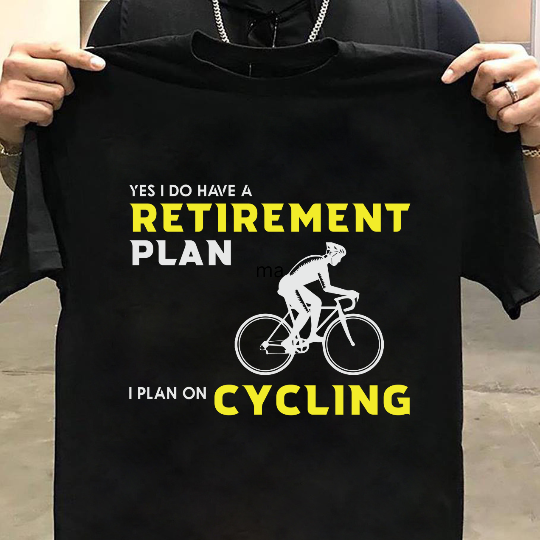 Cycling Pedal to Prosperity, Retirement Roadmap Black T-Shirt