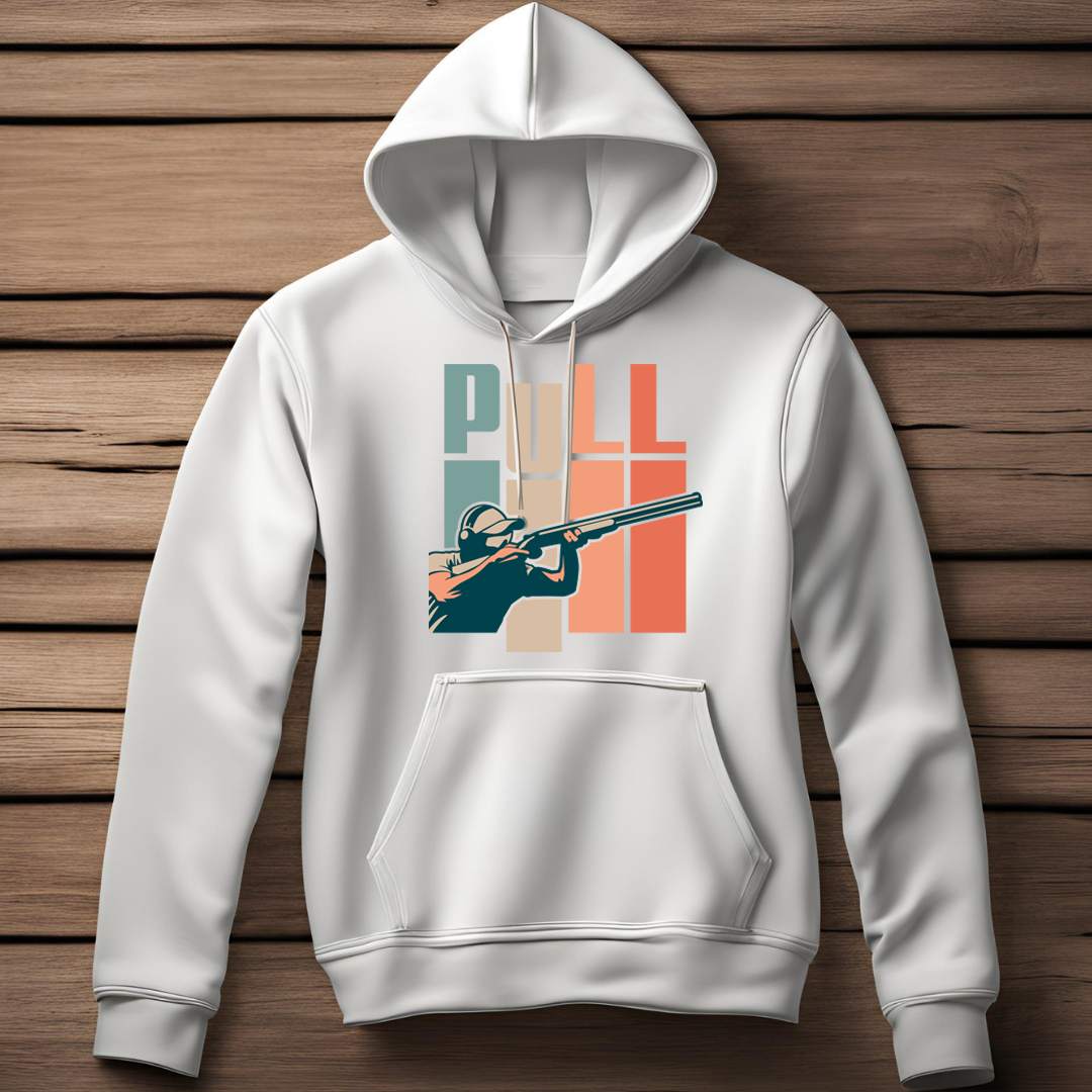 Shooting Pull Retro Classic Pull Over Hoodie