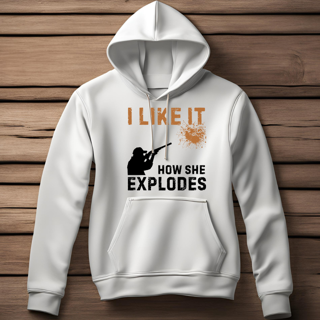 Shooting: I Like It, How She Explodes Unisex Classic Pullover Hoodie