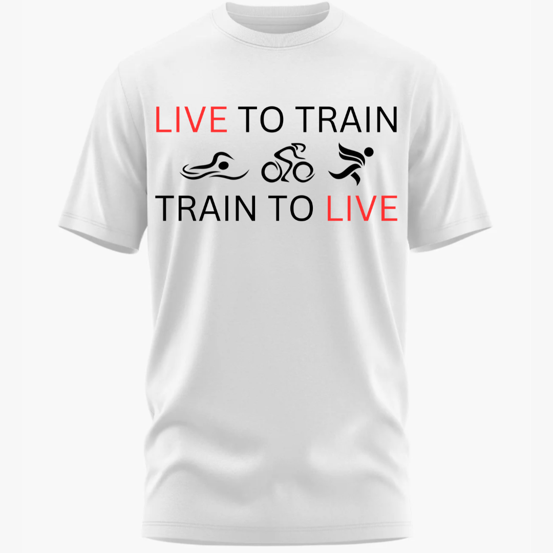 Triathlete's Creed: Live to Train, Train to Live Classic T-Shirt
