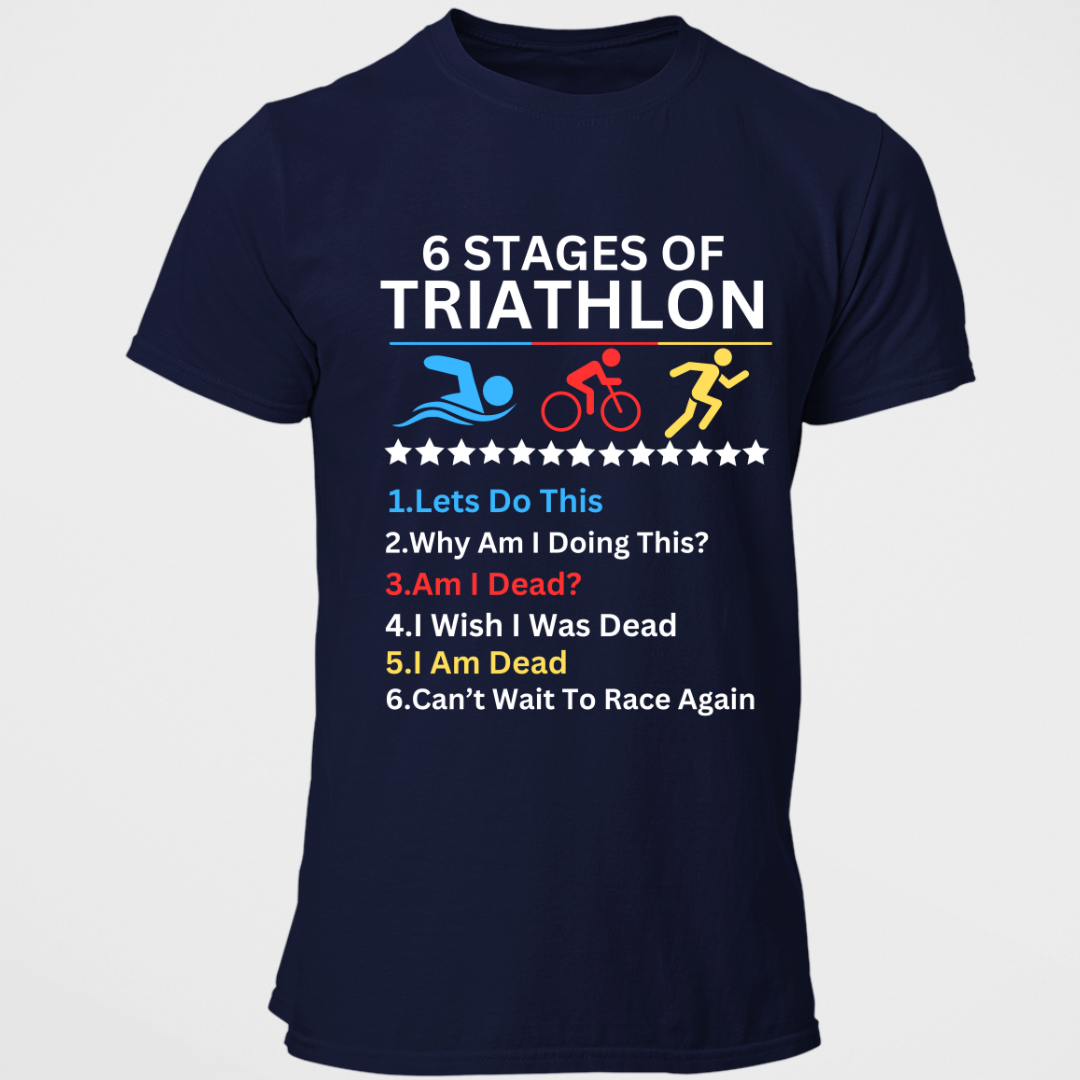 Triathlon: 6 Stages Of Triathlon Classic  T-Shirt