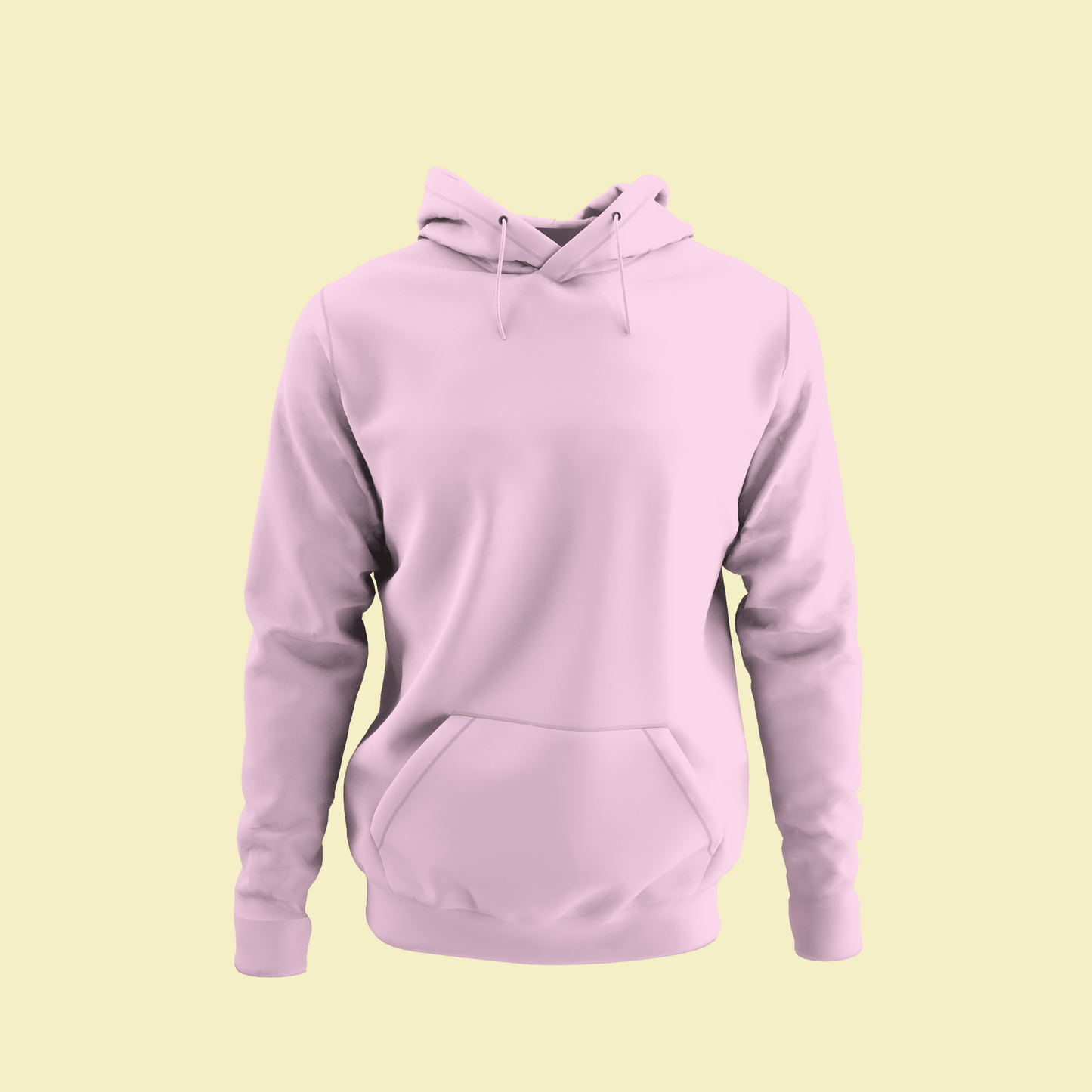 Solid Light Pink Unisex Regular Hoodie