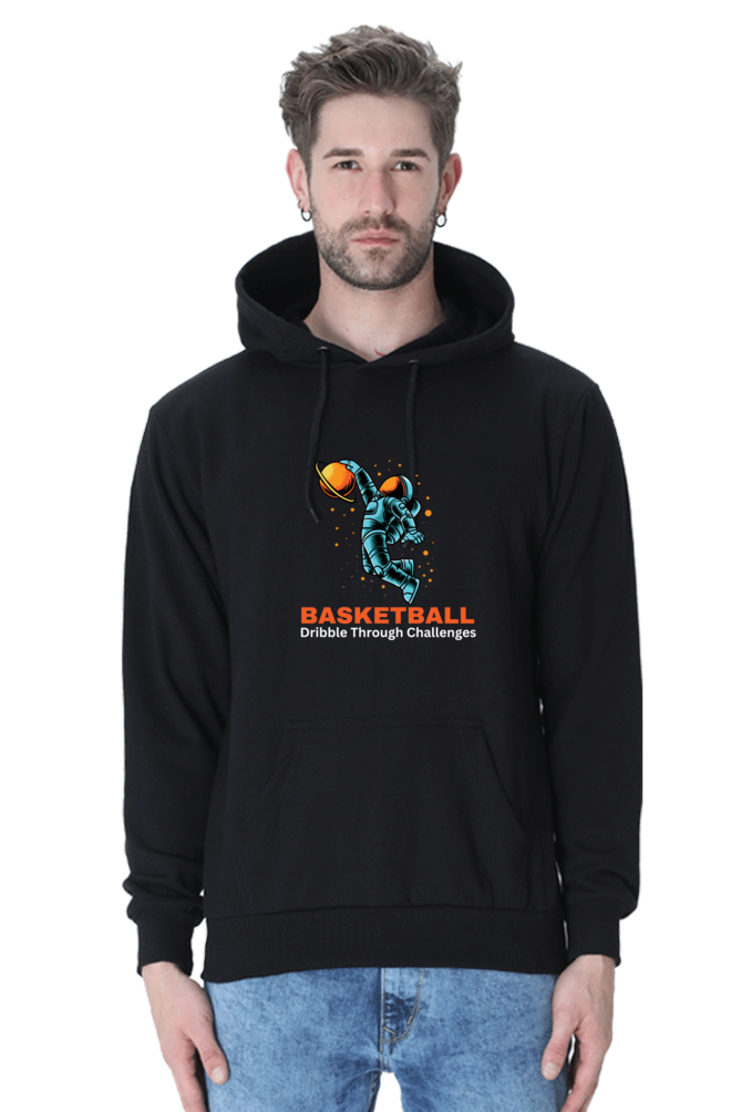 BasketBall Dribble Through  Challenges Hooded Sweat Shirt