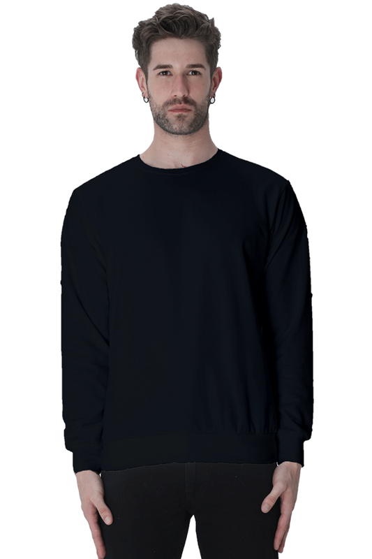 Black Unisex Winter Sweat Shirt