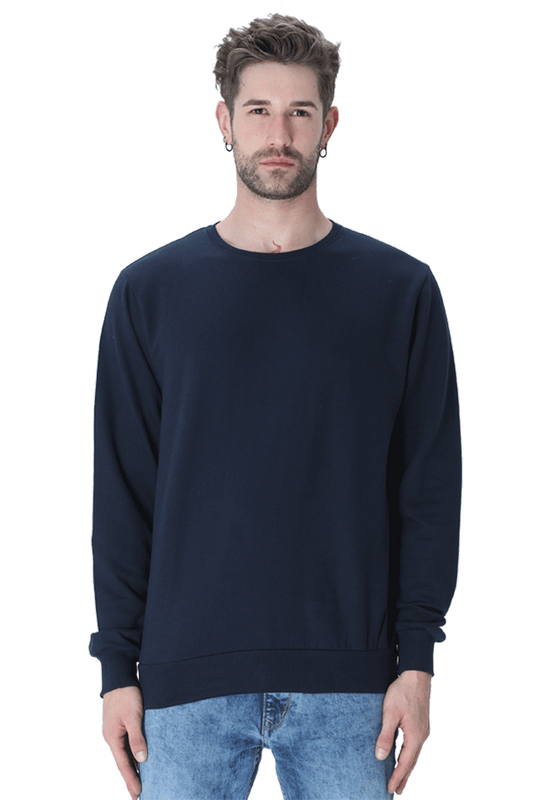 Navy Blue Unisex Winter Sweatshirt