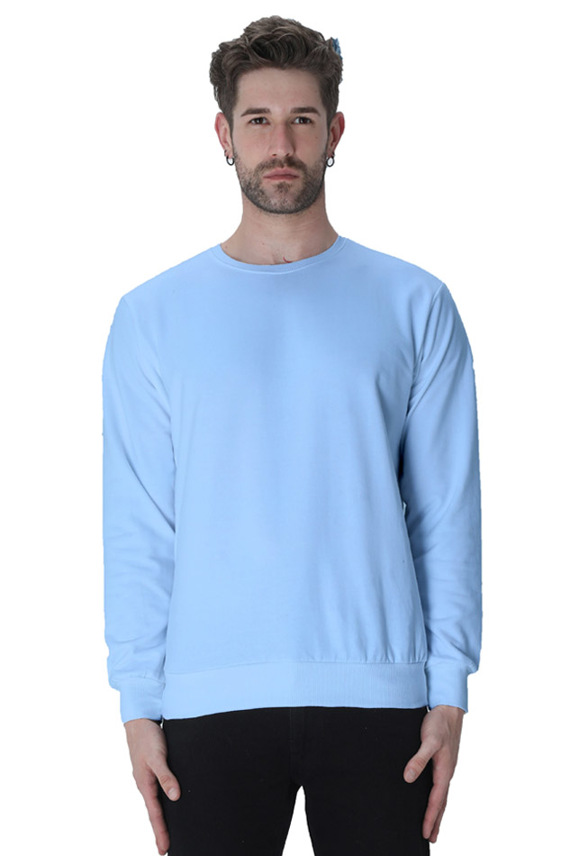 Light Blue Unisex Winter SweatShirt